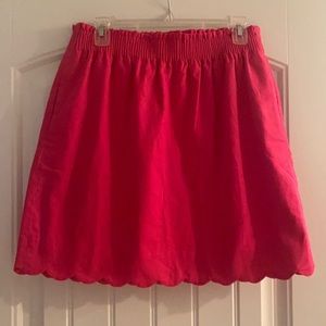 J Crew scalloped skirt